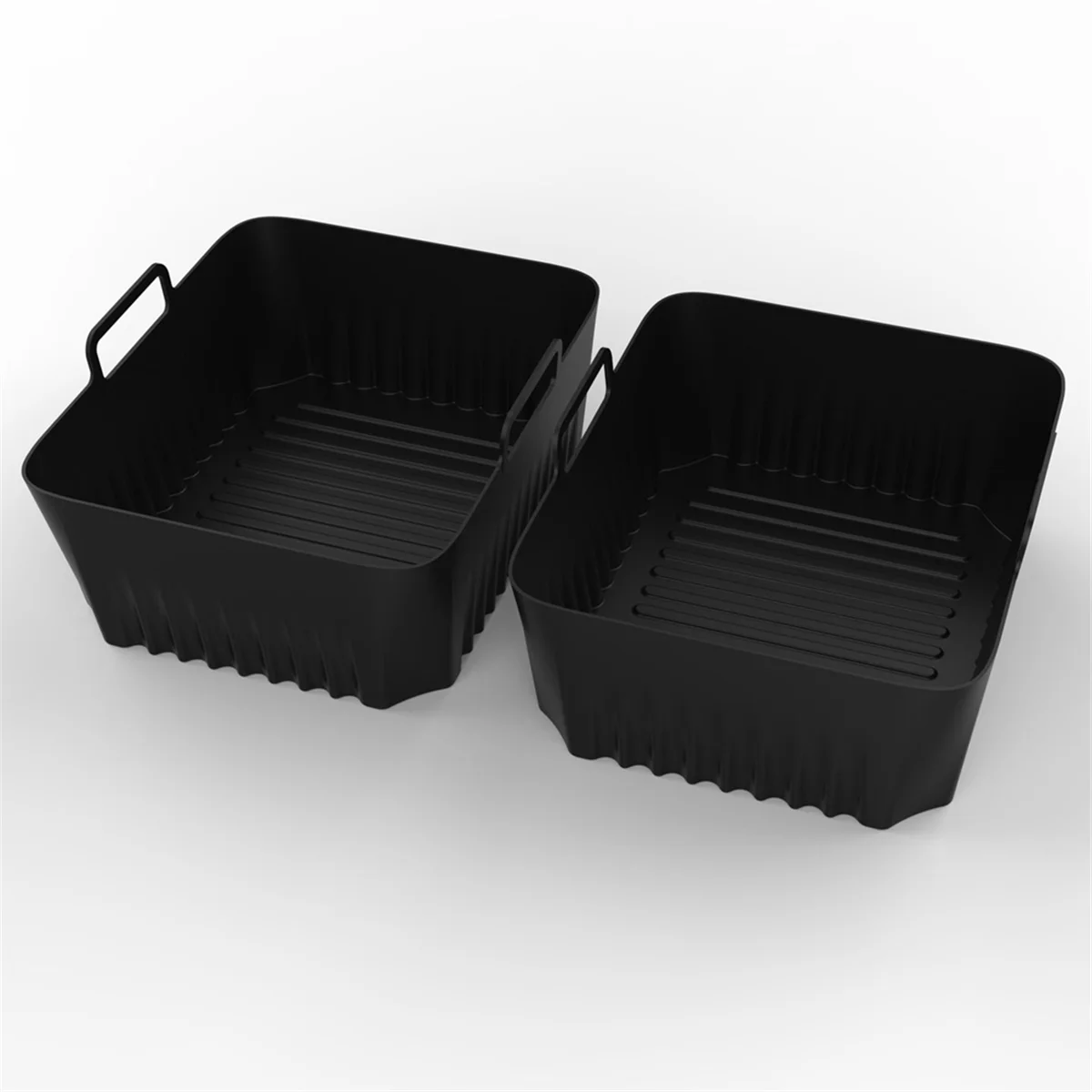 2Pcs Air Fryer Silicone Liners for Ninja AF500 Air Fryer Non-Stick Air Fryer Basket Accessories Reusable AirFryer