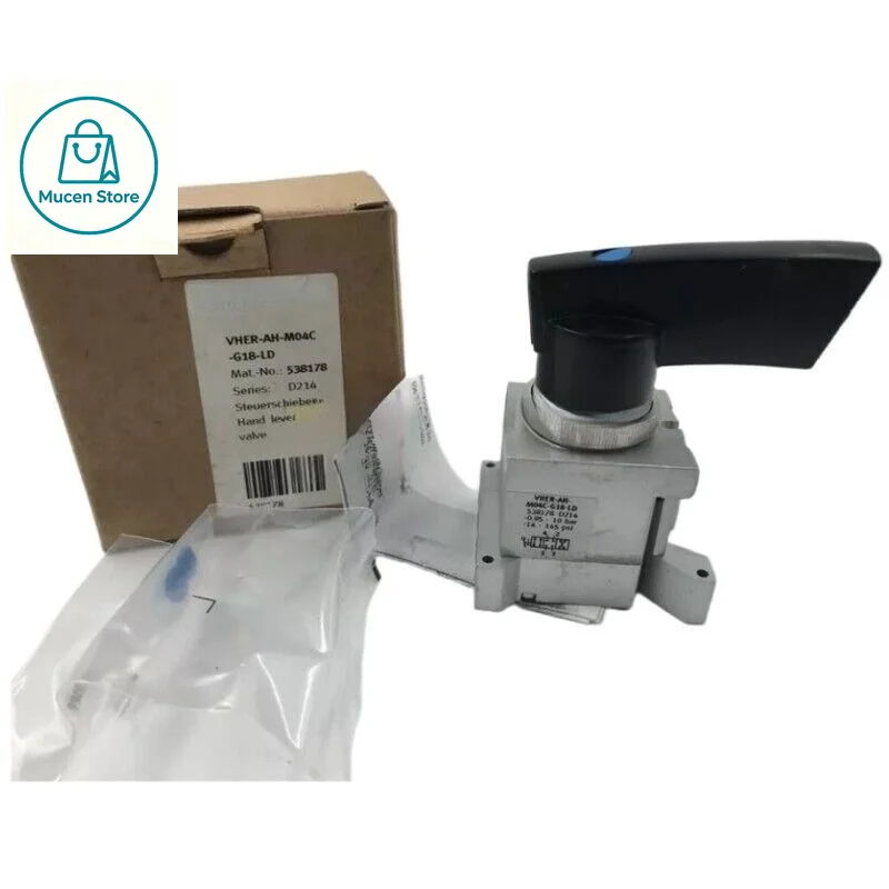 1PC New FST VHER-AH-M04C-G18-LD Rotary Handle Valve 4/3 Way Hand Lever Pneumatic Valve G1/8 Port Manual Air Control Valve