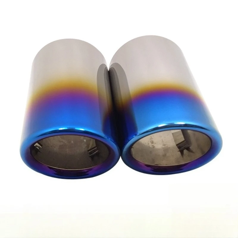 2 Pcs Specialized Stainless Steel Exhaust Pipe Sleeve - For VW CC/Magotan/Tiguan Auto Exhaust Tailpipe Muffler Durable Anti-Rust