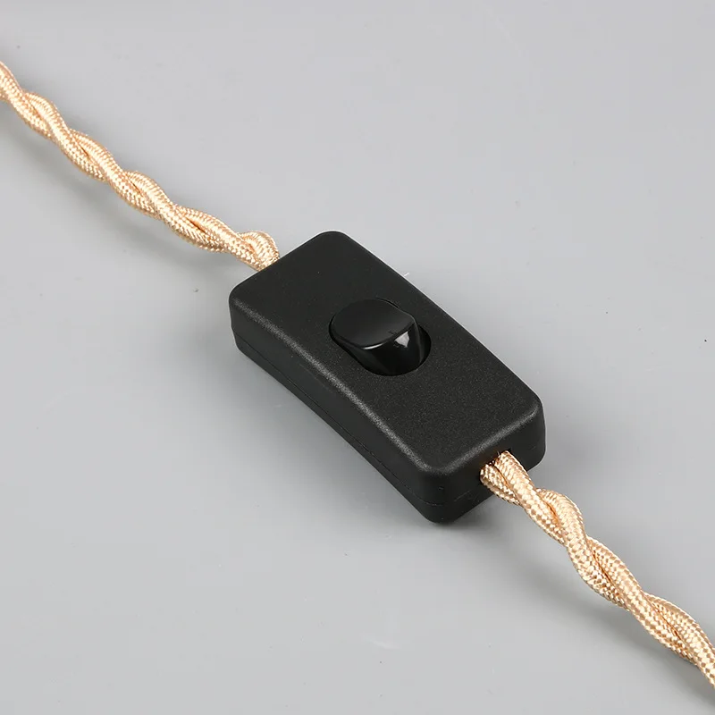 Industrial Retro Hanging Lamps Hemp Cord Twisted Cable E27 Lamp Holder for Bedroom Corridor Balcony Pendant Light Fixture