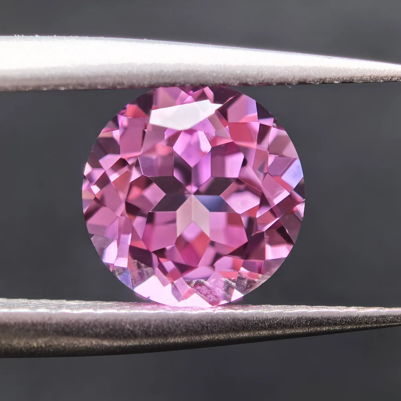 Top Lab Grown Sapphire Circular Pink Blue VVS1 Charms Beads Diy for Advanced Jewelry Making Materials Selectable AGL Certificate