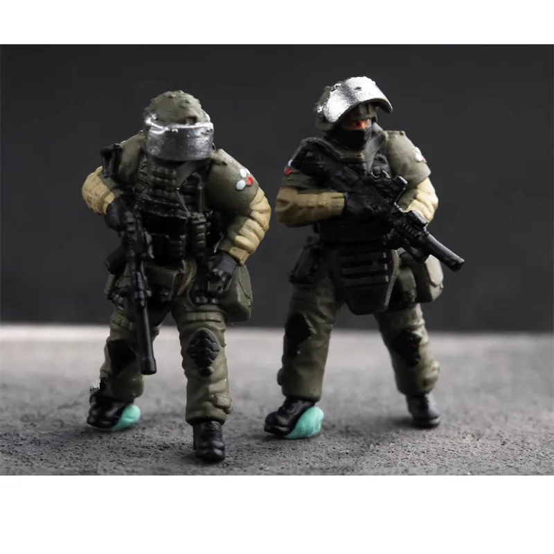 مقياس 1:72 رسمت 4 قطعة جنود المعدات الثقيلة الروسية المشهد ملحق دمية عمل نموذج لجسم جمع عرض اللعب هدية