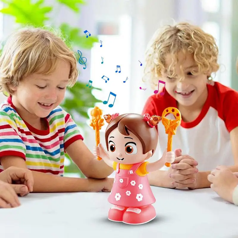 Muñeca eléctrica para niña, muñeca que canta, música para adultos, muñeca eléctrica iluminada, juguetes educativos interactivos, habilidades motoras, juguete para niños