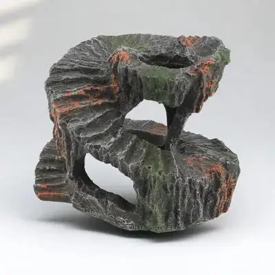 

1Pcs Aquarium Basking Platform Resin Turtle Terrace for Reptile Tank Fish Tank Ornament Fine Craftsmanship Fresh Exquisite Shape