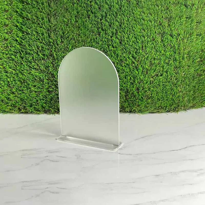 Frosted Arch Acrylic Sign with Stand DIY Blank Acrylic Sheet Table Numbers with Base Holder For Wedding Signs Events Party
