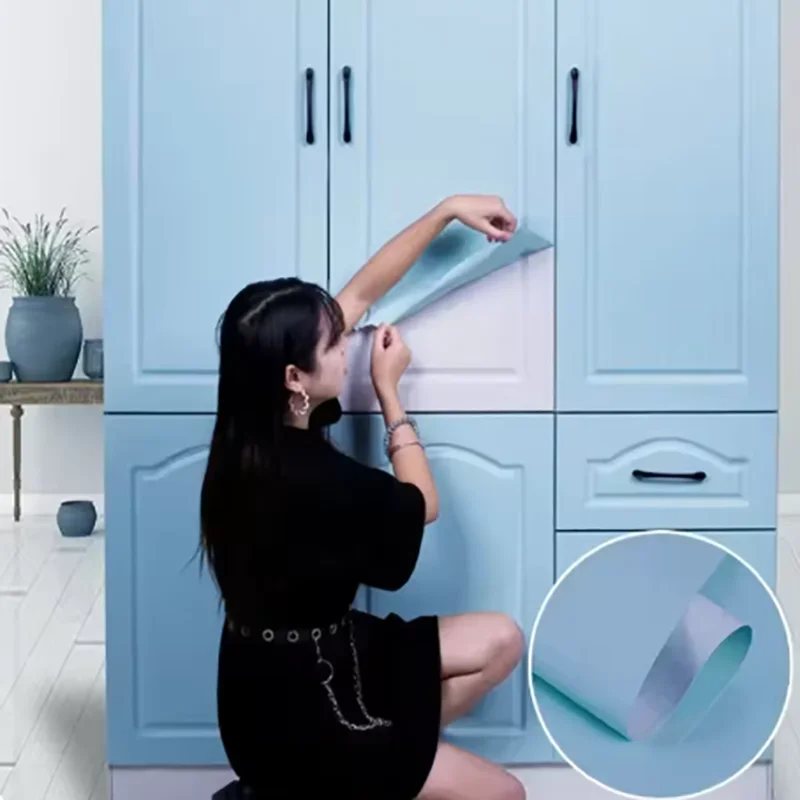 

1 roll of 40cm anti fouling and waterproof self-adhesive macaron wallpaper for living room and bedroom decoration