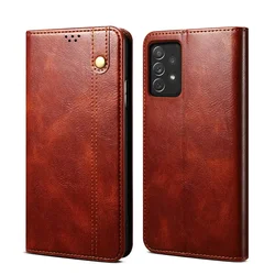 Leather Book Cover for Samsung M35 M55 A13 A15 M 54 52 Luxury Case Protect Galaxy A34 A54 A23 73 A53 A22 S A33 A52S A14 A 13 M54