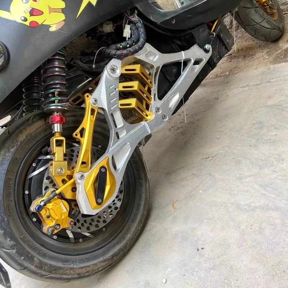 Moto Elettrica Braccio Oscillante Posteriore 3D CNC In Lega di Alluminio Costole di Ricambio Forcella Piatta Per Yamaha Scooter BWS CygnusX Modifica