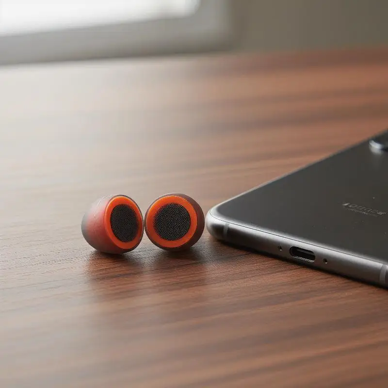 2 Stück Memory-Schaum-Ohrhörer-Silikonhüllen, In-Ear-Abdeckungen, Ohrstöpsel, Ohrkappen, Ohrpolster, Kissen für Kopfhörerzubehör