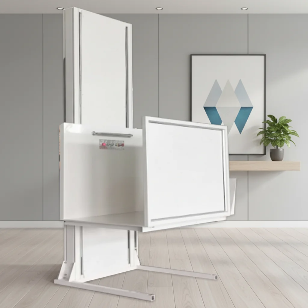 Hydraulic aluminum alloy accessible platform lifts for disabled people, suitable for hotels, parks, entrance areas - modern