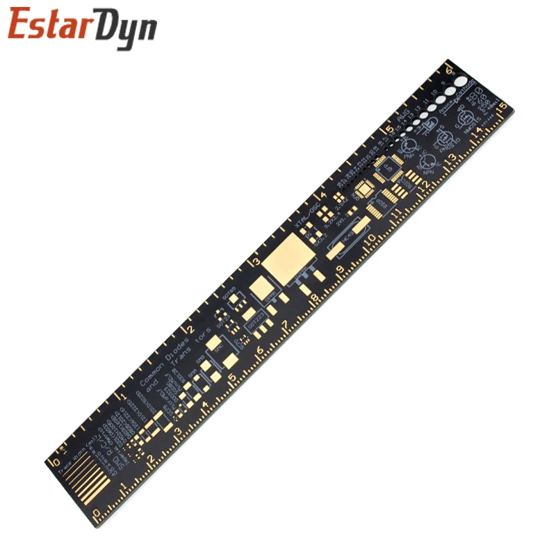 PCB Ruler 15cm For Electronic Engineers For Geeks Makers Fans PCB Reference Ruler PCB Packaging Units v2 - 6