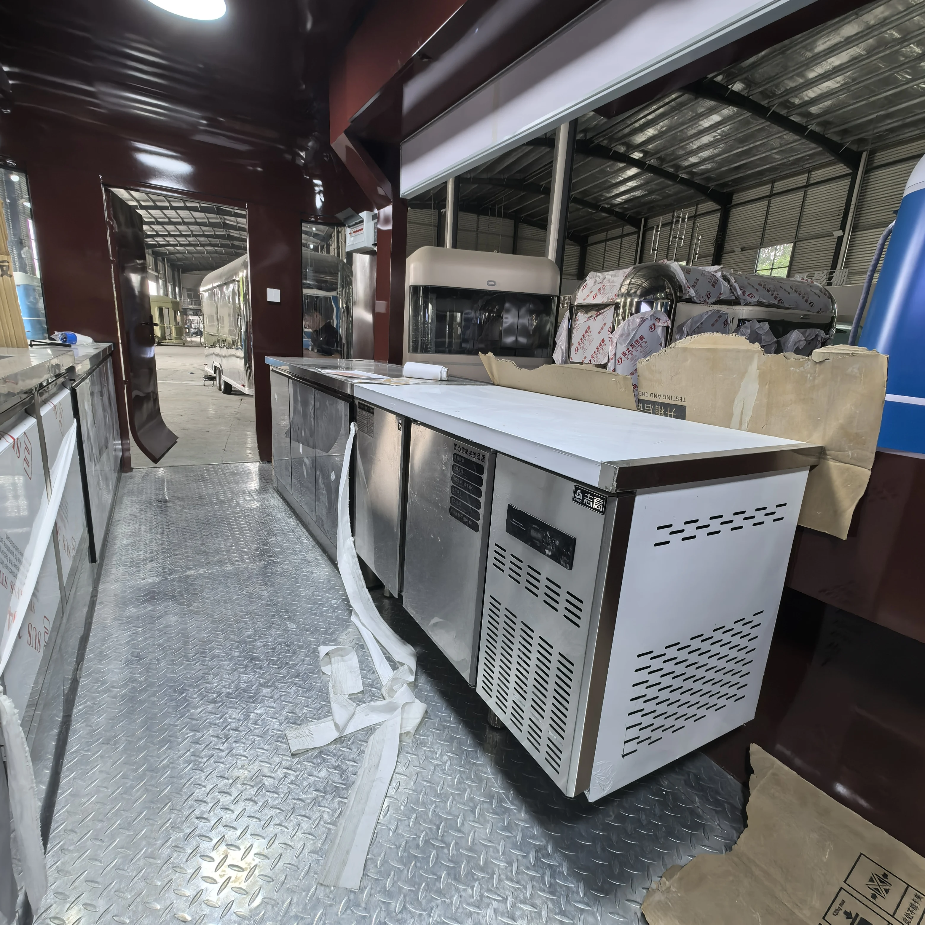 Grilled Cheese Food Truck Trailer With Panini Press Sandwich Seafood Food Truck Trailer With Fryer For Fish Chips Shrimp