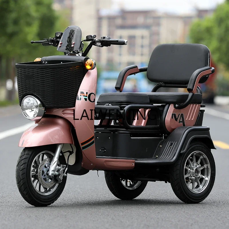 LYN electric tricycle home pick-up and drop-off child scooter 72V hill climbing