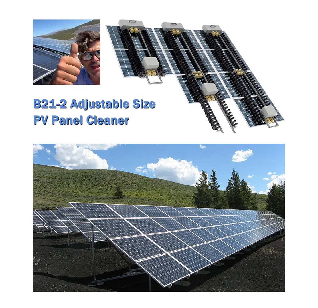 Solar Panel Cleaning Brush for Pole Equipment System Washer Cleaner Rails Washing Kit Clean Solar Panel Cleaning Brush