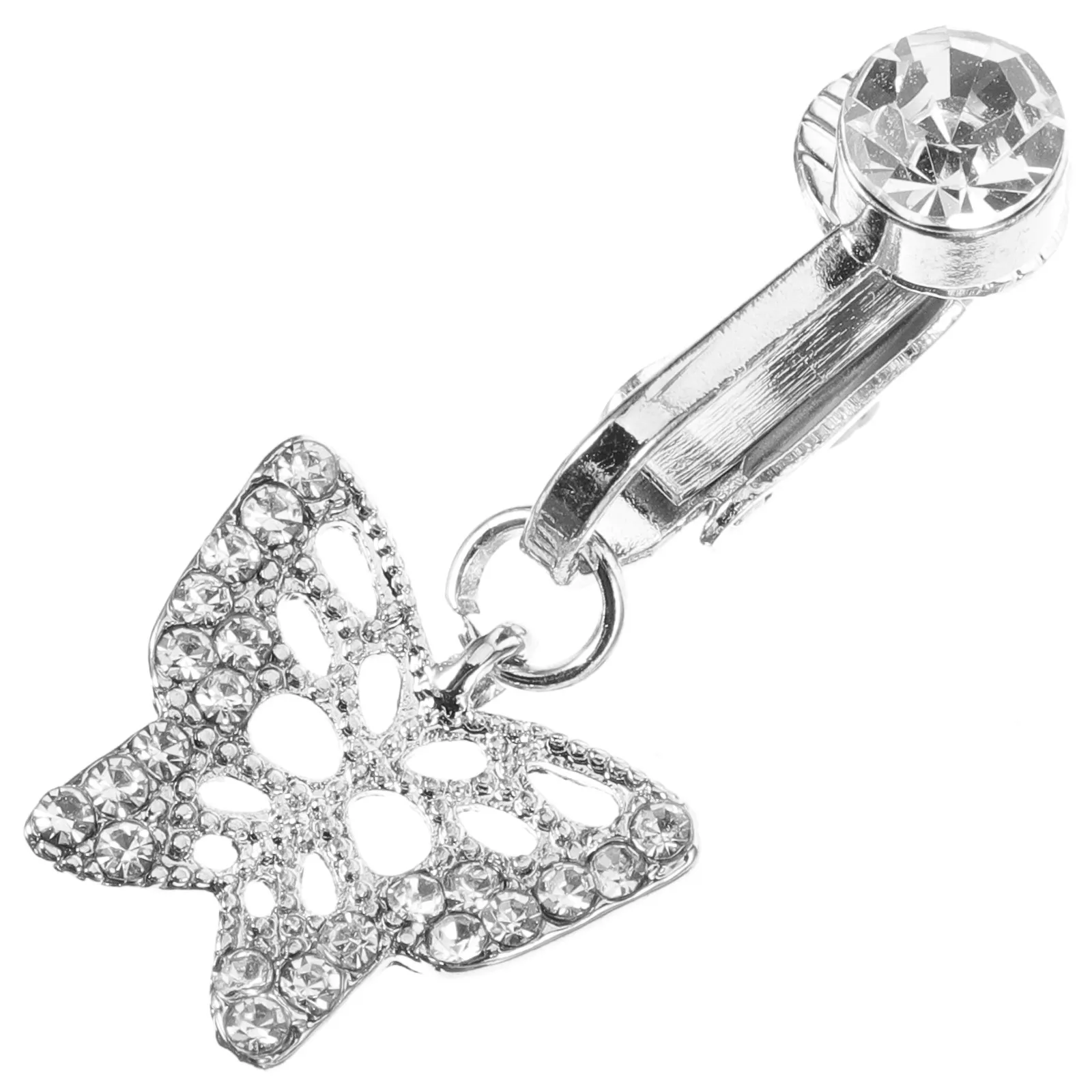 Clip On Navel Ring Body Jewelry Non Piercing Rings Belly Dangling Cute Button Jewellery Dangle