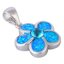 JLP1399 Simple Fashion Hot Sale Fire  Opal  Pendant  Jewelry  for Women Gifts