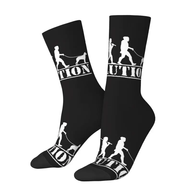 Cool Printing Smooth Collie Dog Walker Evolution Socks for Women Men Stretchy Summer Autumn Winter Animal Pet Crew Socks