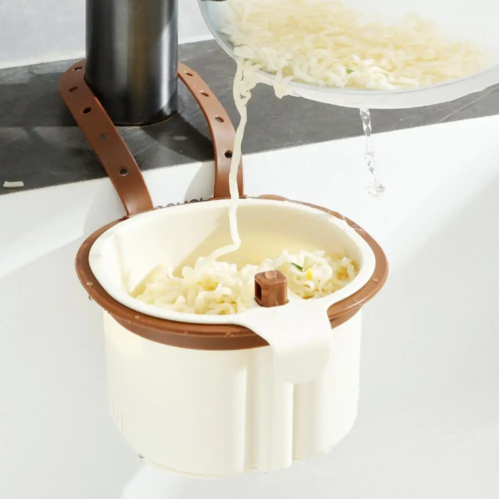 Hanging Sink Draining Basket Openable Bottom Cover Detachable Kitchen Garbage Filter Food Residue Filter Cleaning Water Basket ﻿