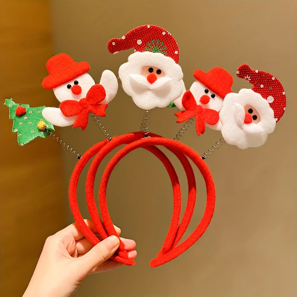 5 Pieces of Sweet Christmas Accessories Headbands Suitable for Girls as Christmas Gifts image 3
