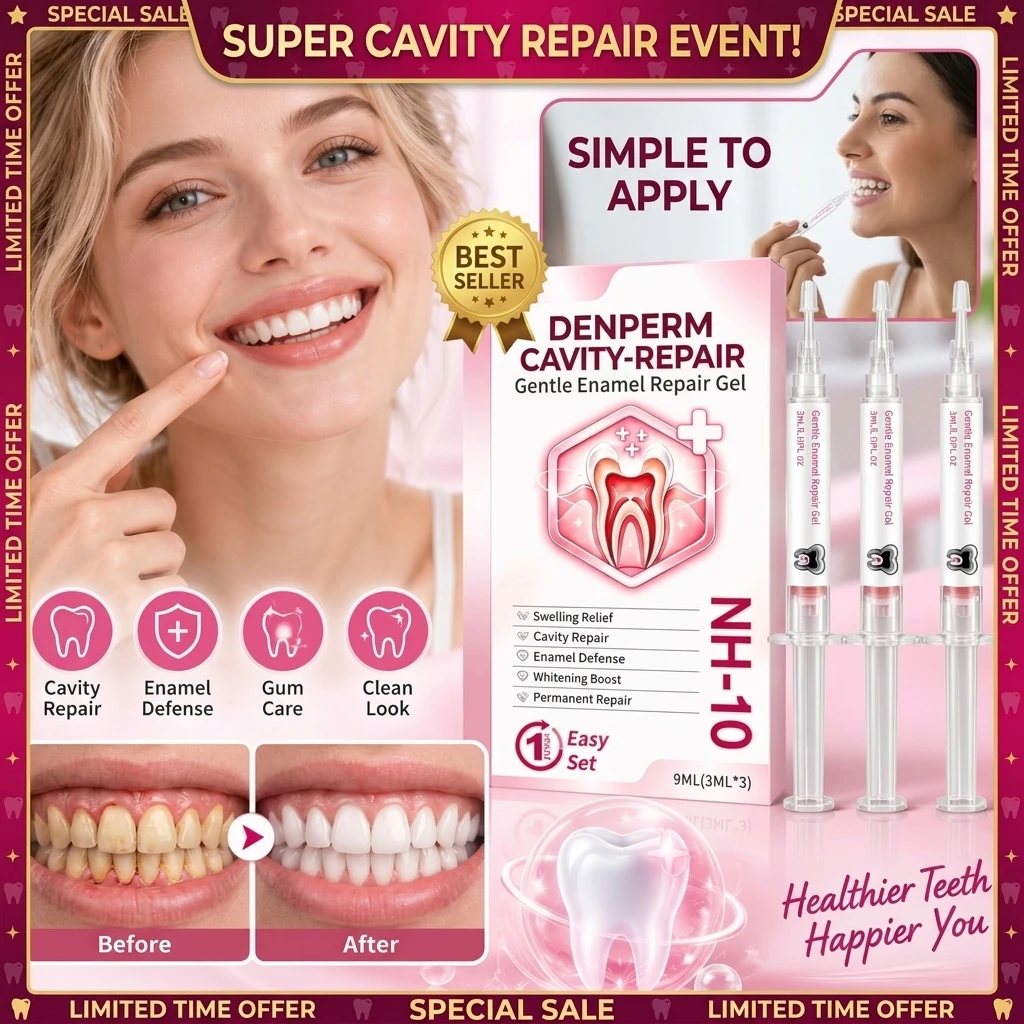 Portable Teeth Care Gel Kit 3 Pieces 3Ml Syringe Design Precise Application NH 10 Gentle Formula Travel Office Oral Hygiene