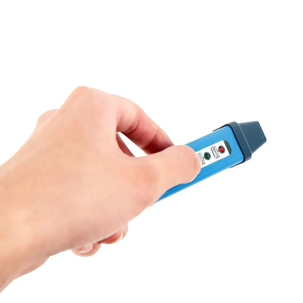 Mini Magnetic Polar Identification Pen 50Gs Sensitivity Two LED Display N S Tester 10+ Hours Portable Handheld Tool