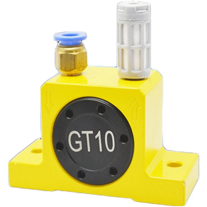 Small Pipeline Silo Vibration Knocker GT10 Pneumatic Air Turbine Vibrator Pneumatic Turbine Vibrator Oscillator Yellow