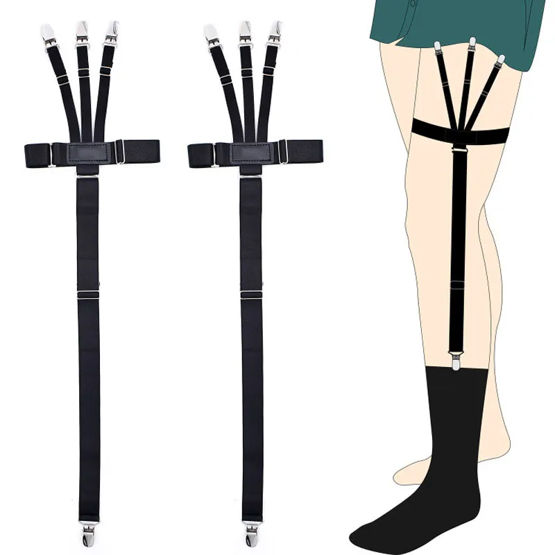 قميص رجالي يبقى ترقية حامل قمصان كلاسيكي مطاطي قابل للتعديل ومضاد للتجاعيد مع مشابك قفل غير قابلة للانزلاق