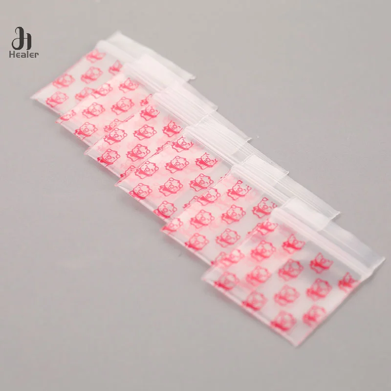 100pcs Clear Plastic Mini Ziplock Jewelry Bags Small More Thicker Crystal Packing Pouches Reusable Pochette Zipper Lock Sack