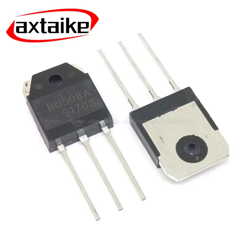 10PCS BU508A BU508 NPN 700V 8A TO-3P DIP NPN Power Transistor