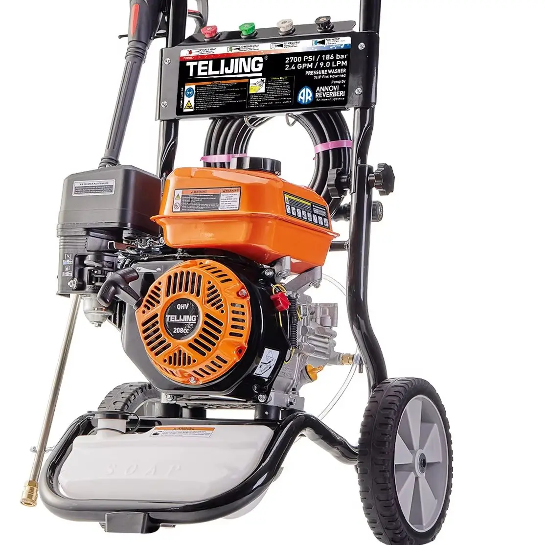 Hot Selling Commercial Car Washing Machine High Pressure Cleaner  AR Pump Jet Cole Water Washer 2700PSI 186 BAR 4 Stroke