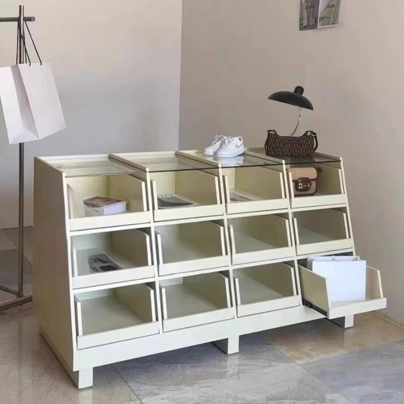 Cabinet Nakajima Taiwan Children's Clothing Store Nakajima Cabinet Jewelry Cabinet Ornament Display Table Glass Flow