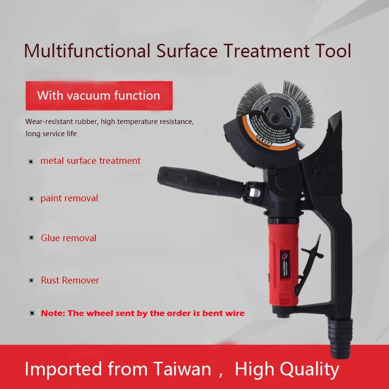 

Pneumatic Rubber Rust Remover Vacuum Cleaner Type Air Car Air Surface Blaster Kit Derusting Glue Removal Tool Metal Finishing