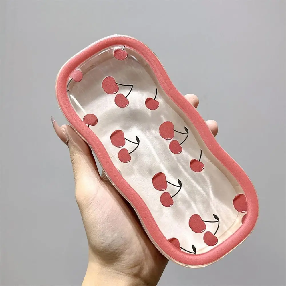 

Durable Pink Bow Glasses Case Cherry Portable Eyeglass Case Cute Hard Shell Eyewear Holder for Sunglasses Reading Glasses