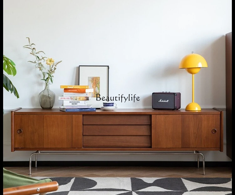 

Second-hand Solid Wood TV Cabinet Nordic Retro Japanese Style Furniture TV Stand