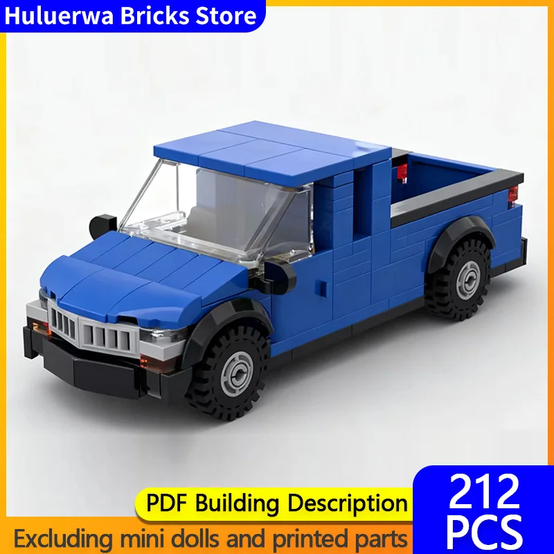 

Модель скоростного гоночного автомобиля MOC, строительные кирпичи S10, пикап, модульная технология, детские праздничные подарки, сборка игрушек, костюм