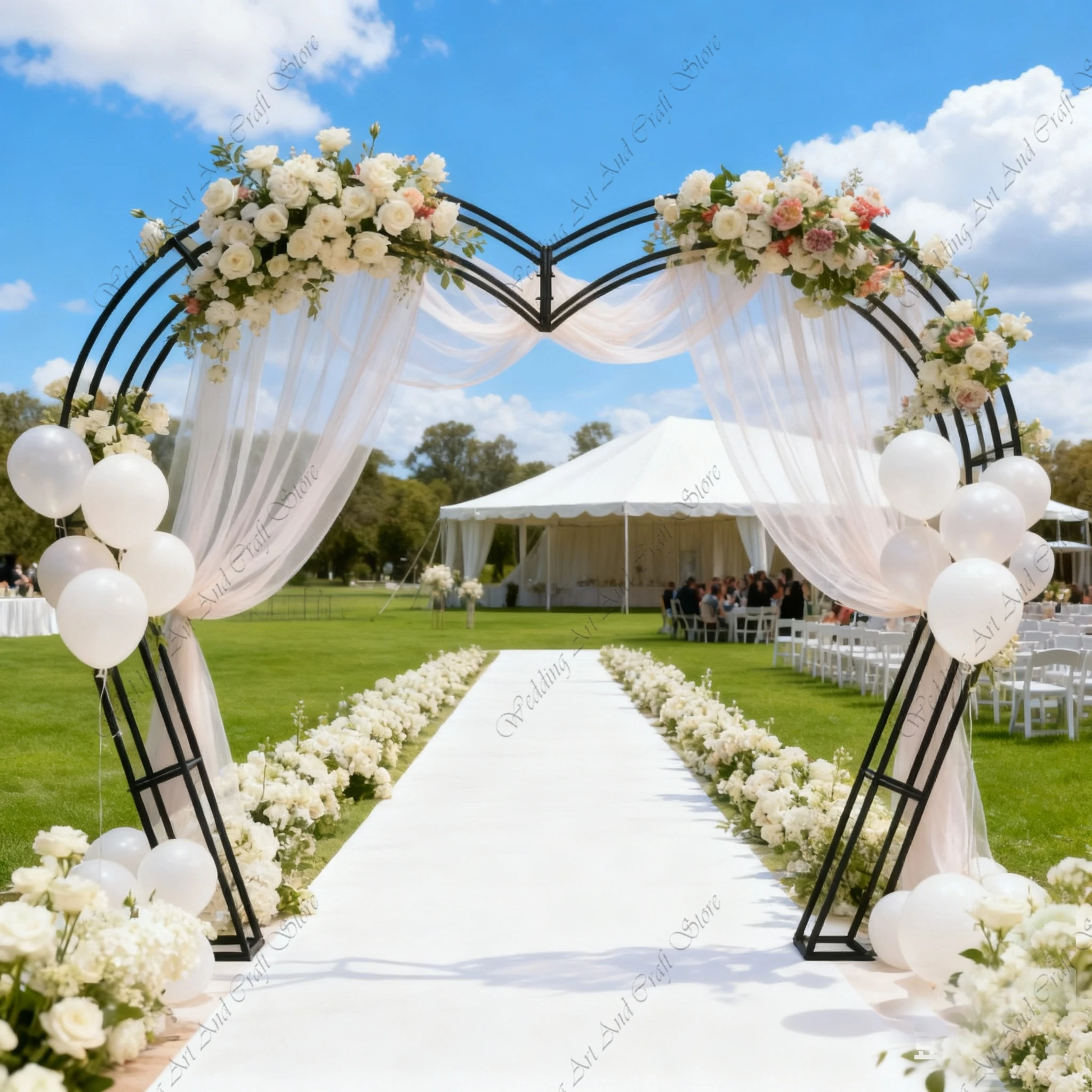 1pcs f30 2-2.4M Heart-Shaped Wedding Floral Arch Decoration Wedding Graduation New Year Stage Background Arrangement ivy320