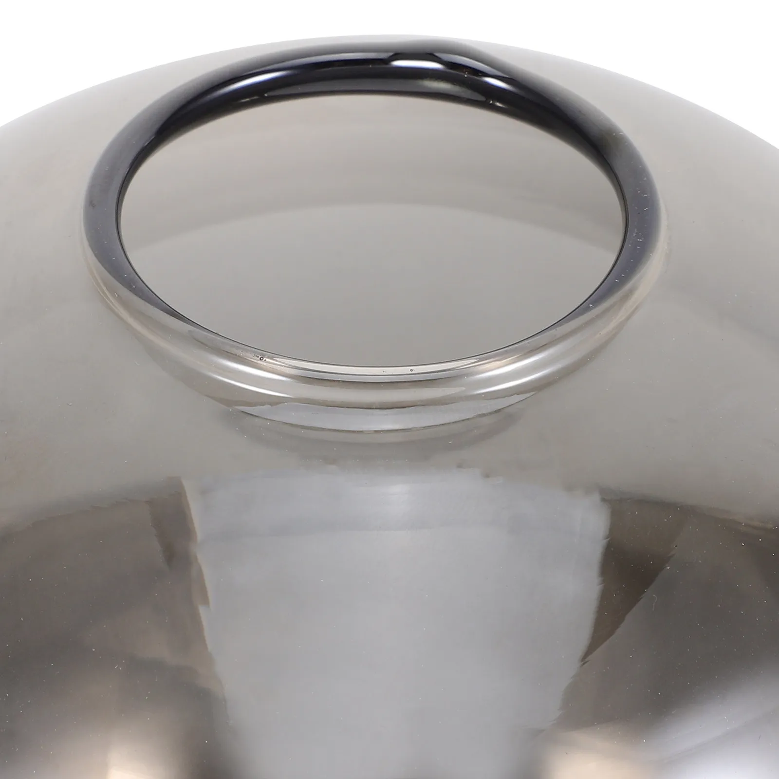 Large Round Glass Globe Lamp Shade Smoke Gray Finish for Living Room Chandeliers Pendant Fixtures Light Replacement