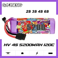 GAONENG 5200mAh 120C 2S 7.6V 3S 11.4V 4S 15.2V 6S 22.8V Light Weight LIHV Battery XT60 Plug For RC Helicopter FPV Drone Car Boat