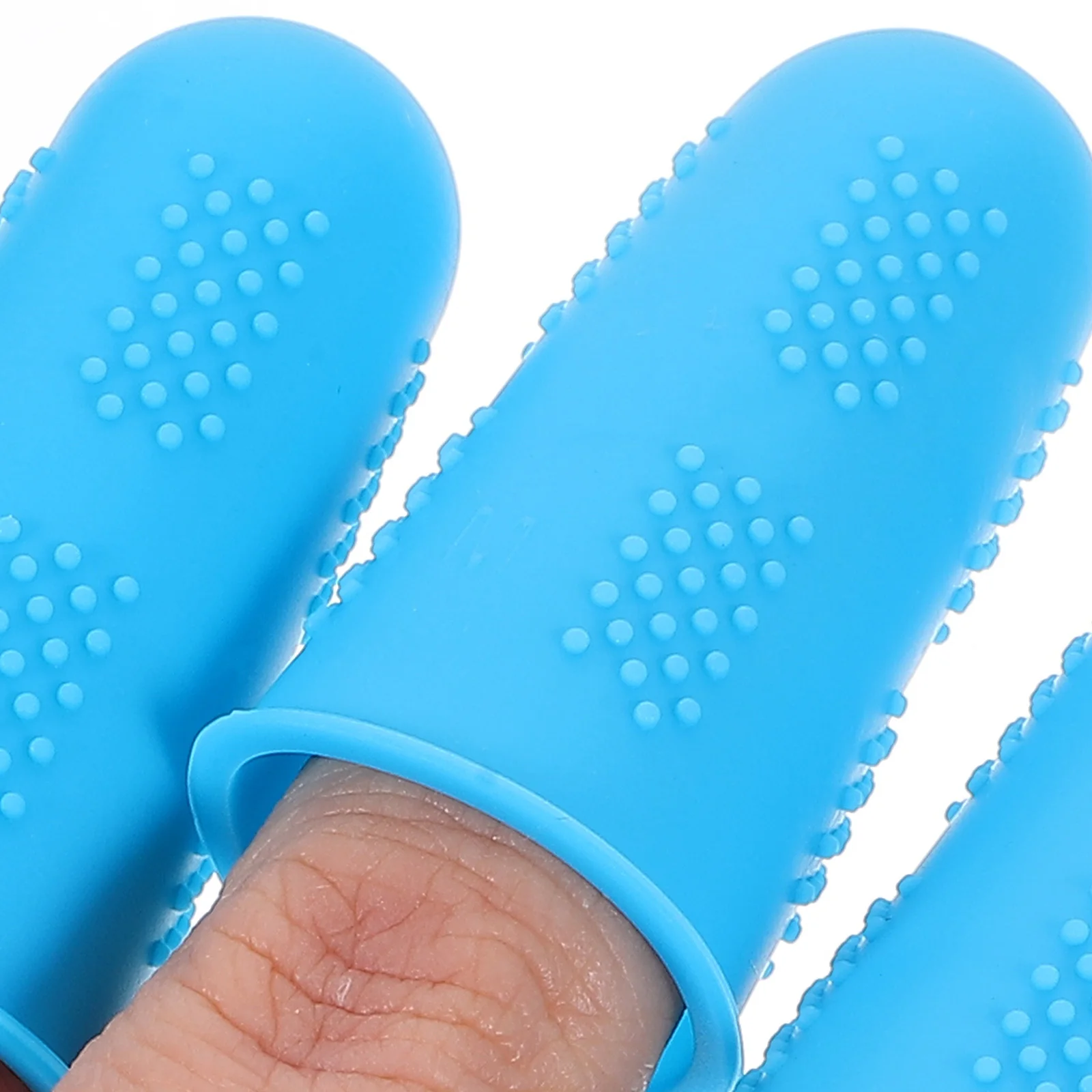 

10Pcs Anti-Scalding Finger Cover Silicone Protective Sleeve Non-Slip Fingertip Guard for Cooking Baking Handling Hot Objects