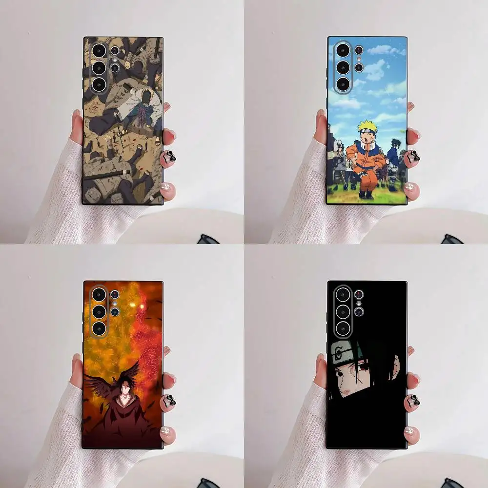 Sasuke Uchiha Itachi Naruto Anime Phone Case For Samsung S25,S24,S21,S22,S23,S30,Ultra,S20,Plus,Fe,Lite,5G Black Cover