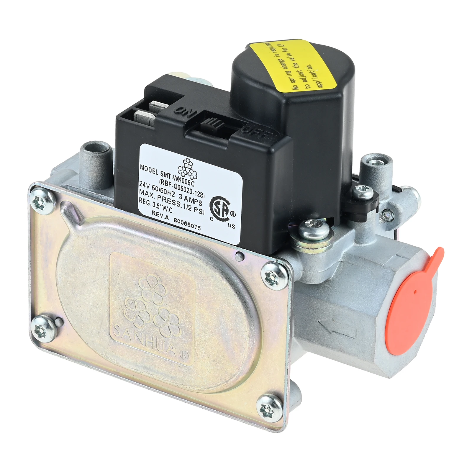 Gas Single Stage Main Valve Fit for White Rodgers 36G22-254 Gas Heating Furnace Valve for Goodman PN No. 0151M00013 B1282628S