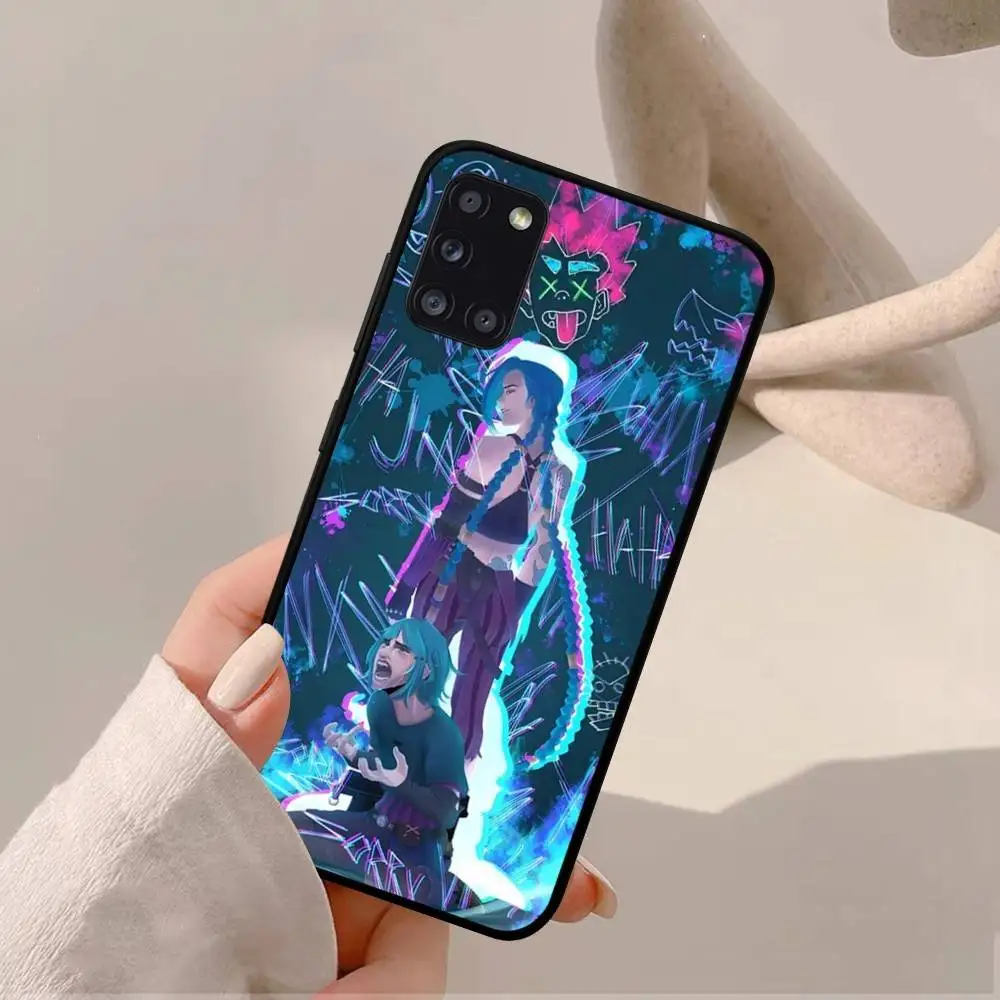 League of Legends L-LOL Jinx Capa de telefone para Samsung A 52 53 21 32 13 12 71 31 51 40 72 73 70 22 42 50 30 20 21 shell