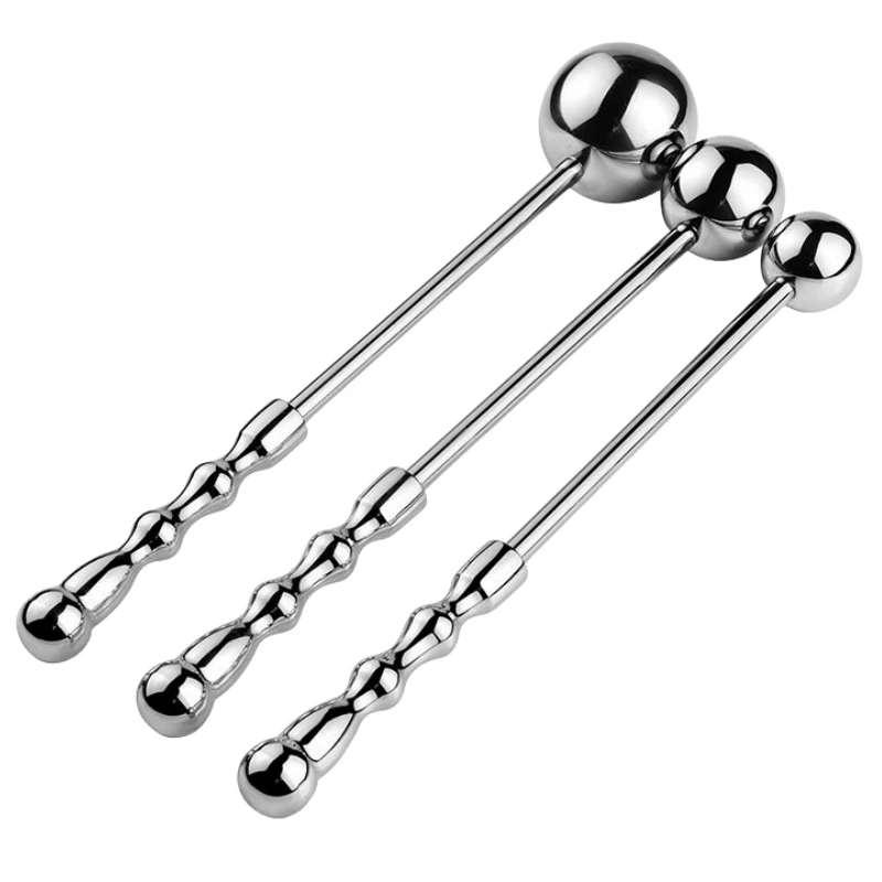 Anal Bead Sex Toys of Metal Handheld Butt Plug Ball Pestle with Fetish Whip for Women BDSM Anue Prostate Massage Erotic Products