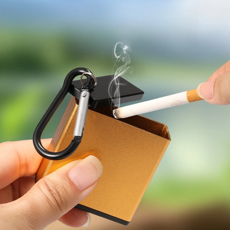 Exquisite and Compact Sealed with Keychain, Ashtray, Miscellaneous Box, Environmentally Friendly and Clean, Portable Body