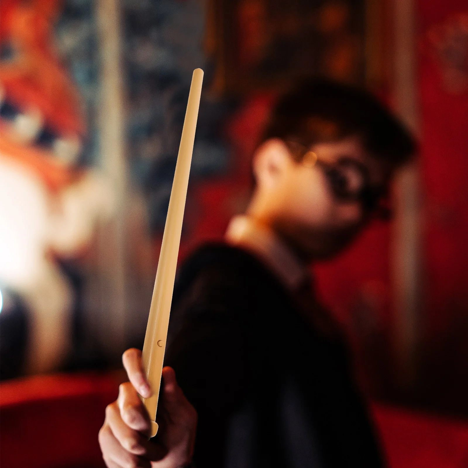 

Wand Plastic Scepter Light up Toys Flash Conjuring Stick Prop Cosplay Cane Glow Flashing