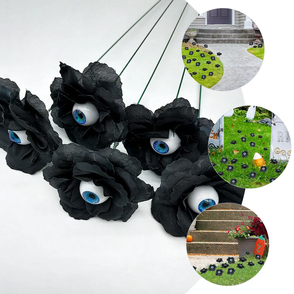 

4 Pcs Eyeball Decorations Halloween Lawn Outdoor Props outside Yard Garden Party Festival
