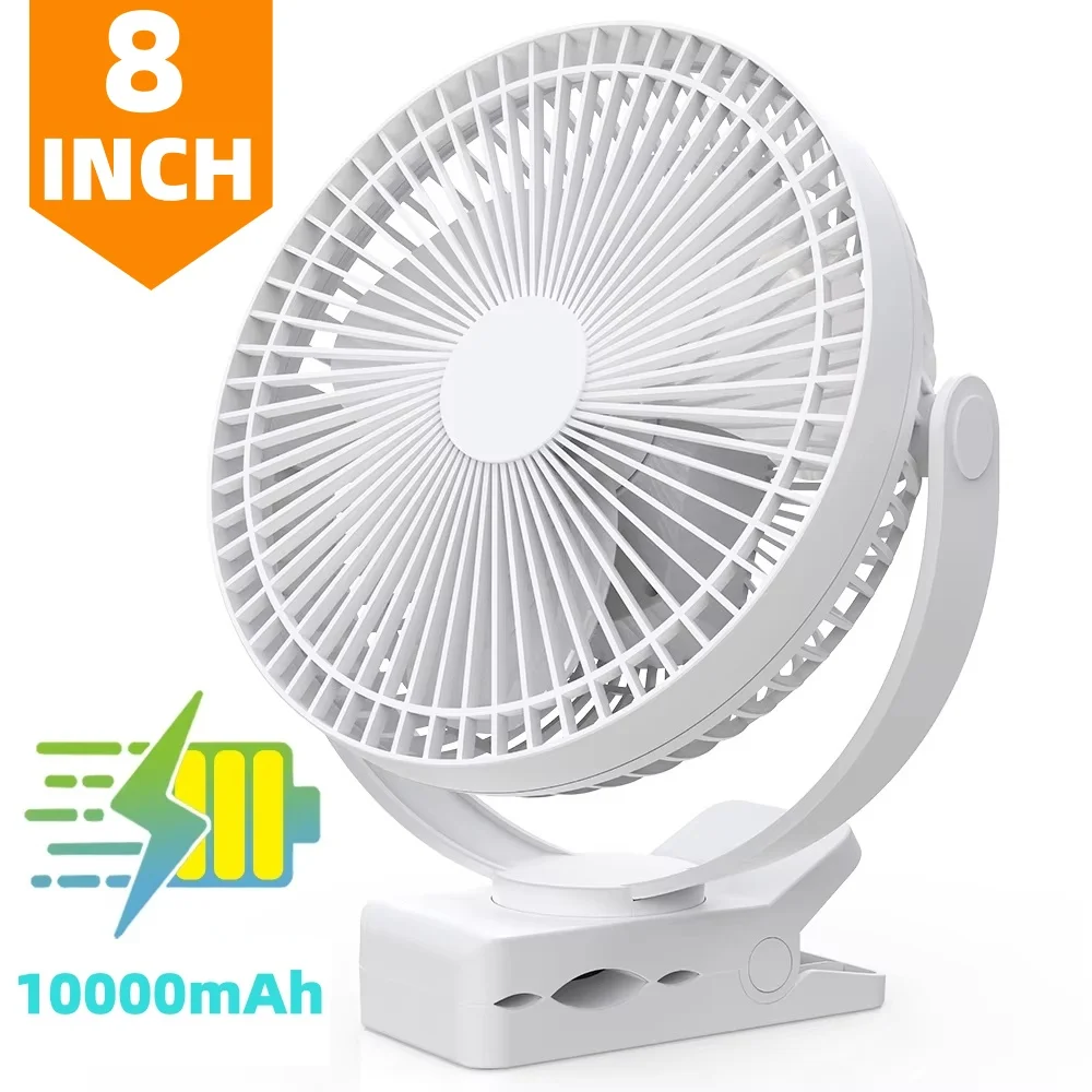 

Перезаряжаемый настольный вентилятор XIAOTREE, зажимной вентилятор на батарейках 10000 мАч, USB-вентилятор с циркуляцией воздуха для офиса, дома, автомобиля, кемпинга, вентилятор