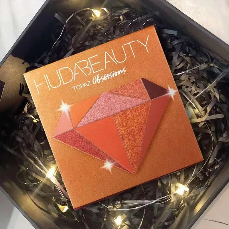 Diamond Eyeshadow HUDA 9 Colors Eyeshadow Palette Beauty Makeup Lasting Charming Eyes Beauty Makeup All Color Shadow Cosmetics