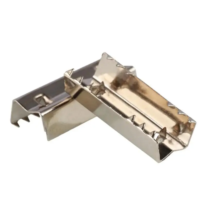 

652F 3D Printer Belt Stainless Steel Serrated Clips Accessory Part for 6mm Width Belt