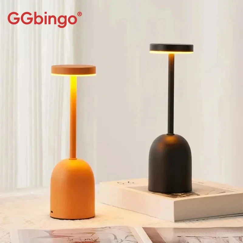 GGbingo LED Desk Lamp New Arrival Night Lamp Bedside Lamp Rechargeable Tri-color Dimming Table Lamp for Bedroom